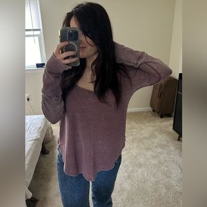 LUCKY BRAND | Pink Longsleeve Top | Size S